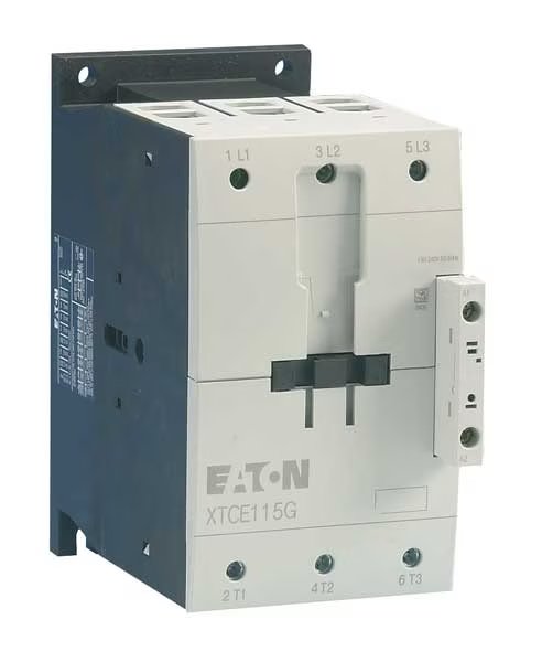 IEC Magnetic Contactor, 3 Poles, 24 V DC, 115 A, Reversing: No, Eaton, Mfr#: XTCE115G00TD