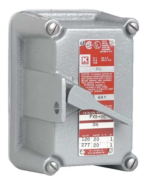 Front Cover, HazLoc, 3P, On/Off, Killark, Mfr#: FXS-8C