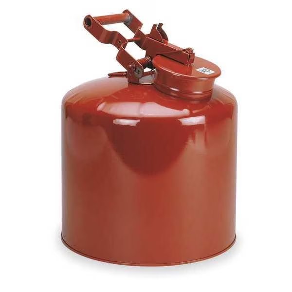 Disposal Can, 5 Gal., Red, Galvanized Steel, Eagle Mfg, Mfr#: 1425