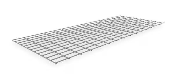 Decking, Steel Wire, 60 in W, 24 in D, Zinc, Zinc Finish, Gauge: 5, Nashville Wire, Mfr#: KSG2460