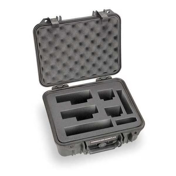 Black Protective Case, 20.6"L x 17.2"W x 8.4"D, Pelican, Mfr#: 1550