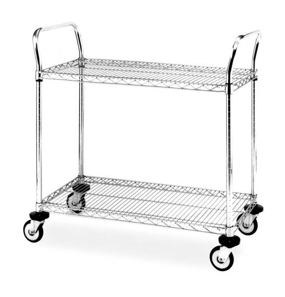 Wire Cart, 24 In. W, 48 In. L, Metro, Mfr#: 4W651
