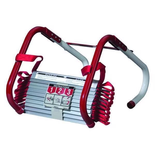 Emergency Escape Ladder, Window Mount, 2 Stories, Steel, 13 ft Length, 1000 lb Load Capacity, Kidde, Mfr#: 468093