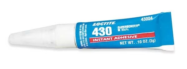 Instant Adhesive, 430 Series, Clear, 0.1 oz, Tube, Loctite, Mfr#: 233973