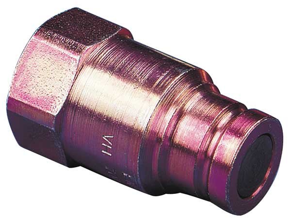 Hydraulic Quick Connect Hose Coupling, Steel Body, Push-to-Connect Lock, 3/8"-18 Thread Size, Enerpac, Mfr#: FH604
