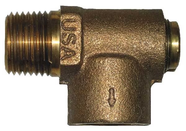 Relief Valve, 3/4 x 1/2 In, 75 psi, Brass, Campbell, Mfr#: RV3NLF