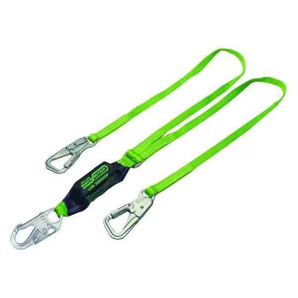 Shock-Absorbing Lanyard, 6 ft., Green, Honeywell Miller, Mfr#: 8798B/6FTGN