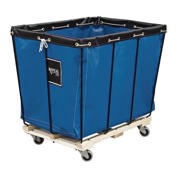Knock Down Truck, 10 bu, blue vinyl, Royal Basket Trucks, Mfr#: G10-BBX-KDA-3UNN