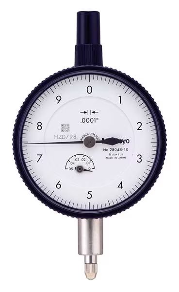 Dial Indicator, 0 to 0.050 In, 0-10, Mitutoyo, Mfr#: 2804A-10