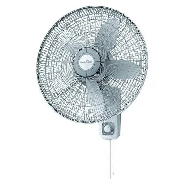 Wall Mount Fan, 18 in, Oscillating, 3 Speeds, 120VAC, Air King, Mfr#: 9018