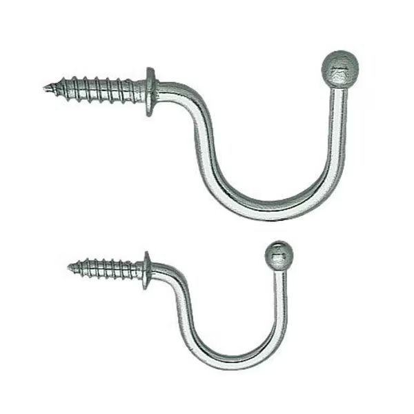 Load Rated Hook, 304 SS, 1-5/32 In, PK10, Sugatsune, Mfr#: 4CRX1