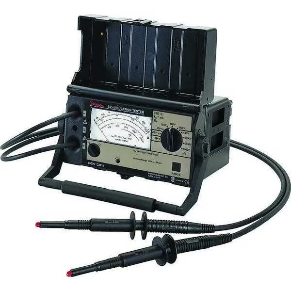 Battery Operated Megohmmeter, 5000VDC, Simpson Electric, Mfr#: 12505