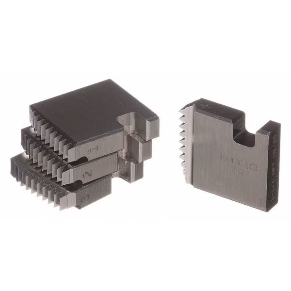 Pipe Thread Die, 1 1/4 In, SS, 4 Pc, Ridgid, Mfr#: 37930