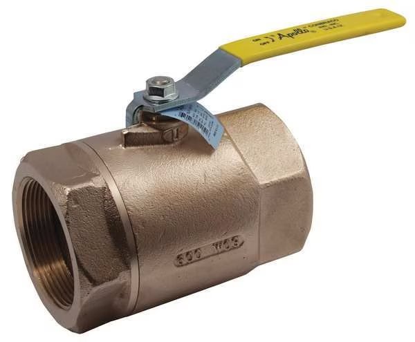 1" FNPT Bronze Ball Valve Inline, Apollo Valves, Mfr#: 70LF14501