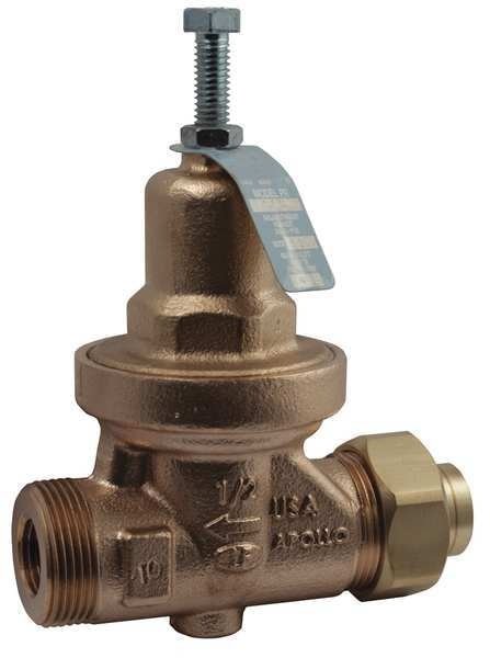 Water Pressure Reducing Valve, 1/2 In., Apollo Valves, Mfr#: 36LF50301