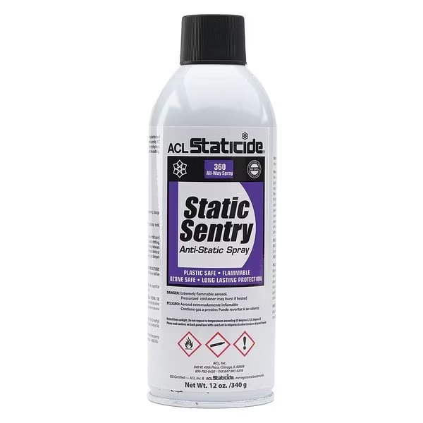 Anti-Static Control Spray, Alcohol, 12 oz., Acl Staticide, Mfr#: 2006