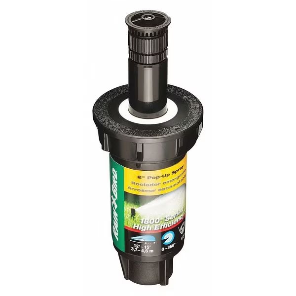 Spray Head for Shrubs, 4inH, Plastic, Steel, Rain Bird, Mfr#: 1802HEVN15