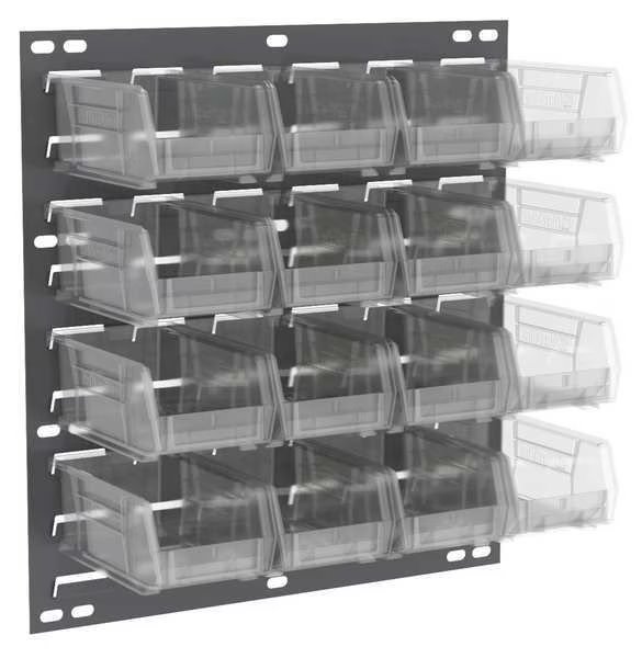 Steel Louvered Panel, 18 in W x 4 5/8 in D x 20 in H, Gray, Akro-Mils, Mfr#: 30618220SC