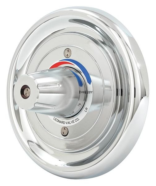1/2" Shower Valve 6"L, Chrome, Leonard Valve, Mfr#: PAM-II-ST-F-LR