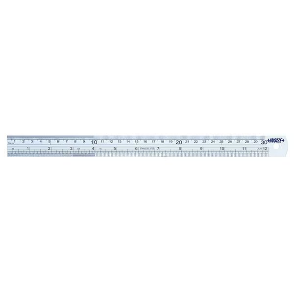 Steel Rule, SS, 48" L, Unfinished, 1-3/8" W, Insize, Mfr#: 7110-1200