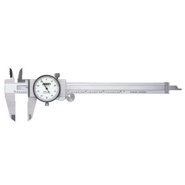 Dial Caliper, 0-8" Range, 1-1/2" Jaw D, SS, Insize, Mfr#: 1311-8CAL