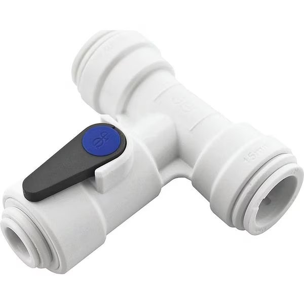Angle Supply Stop, Acetal Copolymer, 3/8", John Guest, Mfr#: ASV4