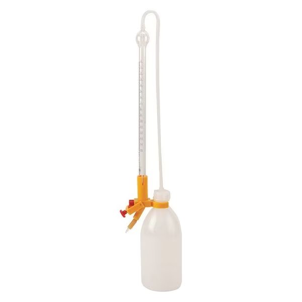 Automatic Buret, Clear, Class B, 15mL, Dynalon, Mfr#: 896954-1015