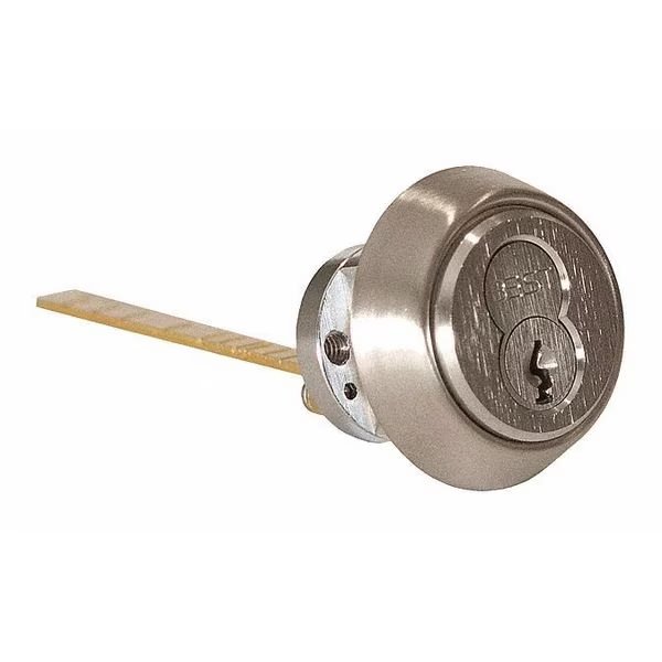 Rim Cylinder, Satin Chrome, 7 Pins, Best, Mfr#: 12E72RP3626