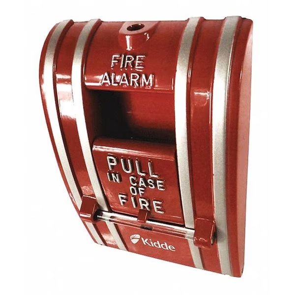 Fire Alarm Pull Station, Red, 2-1/2