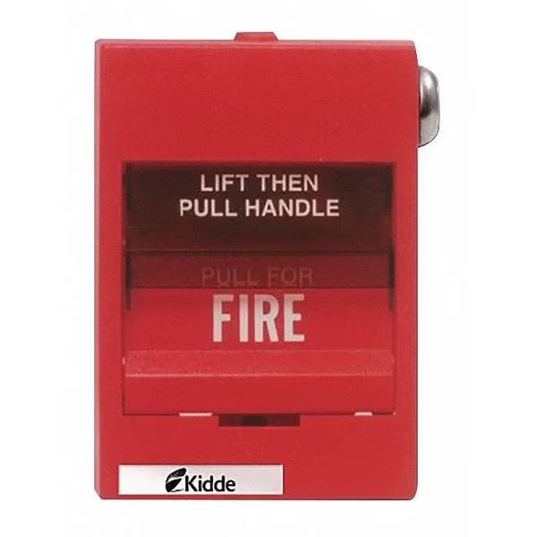 Fire Alarm Pull Station, Red, 3-5/8