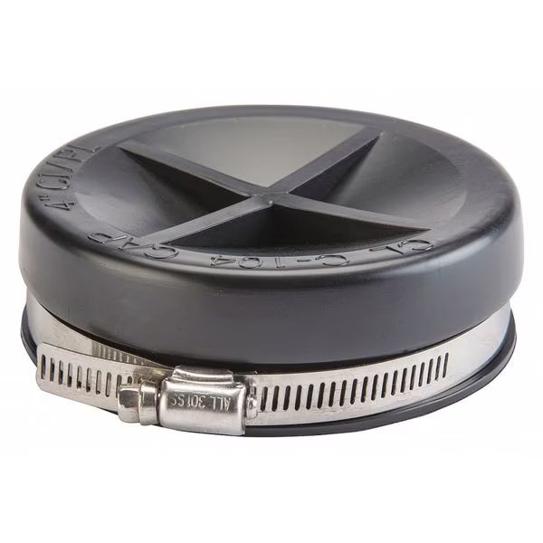 Flexible Cap, Plastic, 4.3 psi, 2" Pipe Sz, EnjoyTool Select, Mfr#: DACAP-2