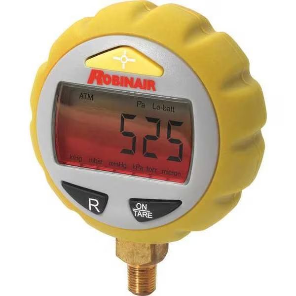 Vacuum Gauge, 1/4" Male Flare Connection, Robinair, Mfr#: RAVG-1