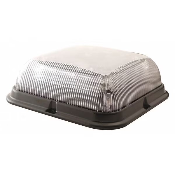 Beacon Light, Amber, Clear, 2-5/16