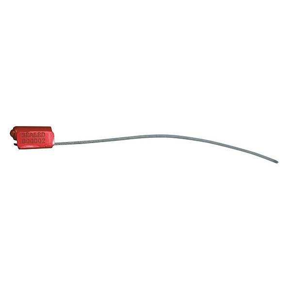EZ Loc Zinc Cable Seal, Laser Marked Type, PK100, Tydenbrooks, Mfr#: VCEZ33212ORARELSTG-GRAI