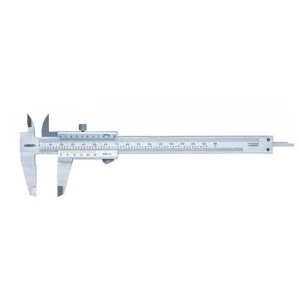 Vernier Caliper, 0 to 6" Range, 1.50"Jaw D, Insize, Mfr#: 1205-1502E