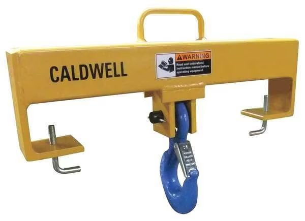 Forklift Beam, Fixed Hook, Cap 10,000 lb, Caldwell, Mfr#: 10F-5-24