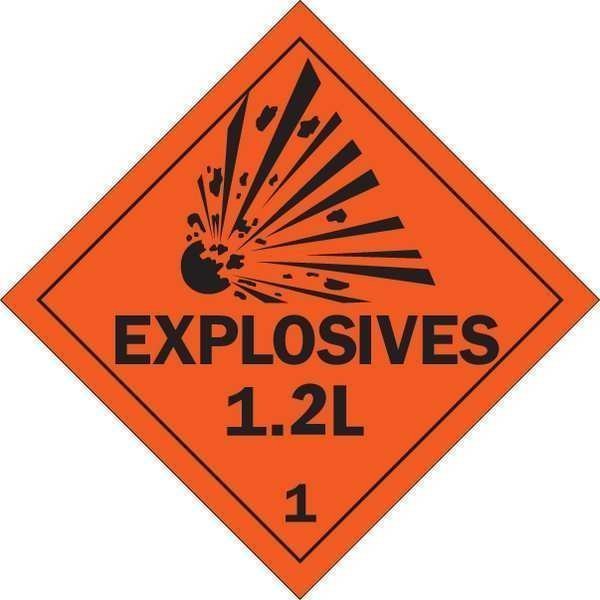 DOT Container Placard, 10-3/4