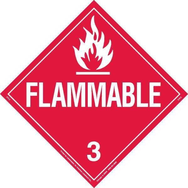 DOT Container Placard, 10-3/4