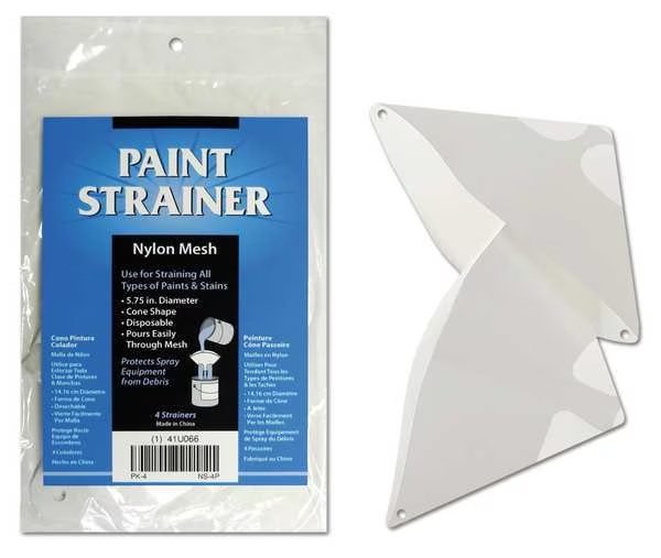 Cone Paint Strainer, Nylon Mesh, PK4, Deroyal, Mfr#: NS-4P