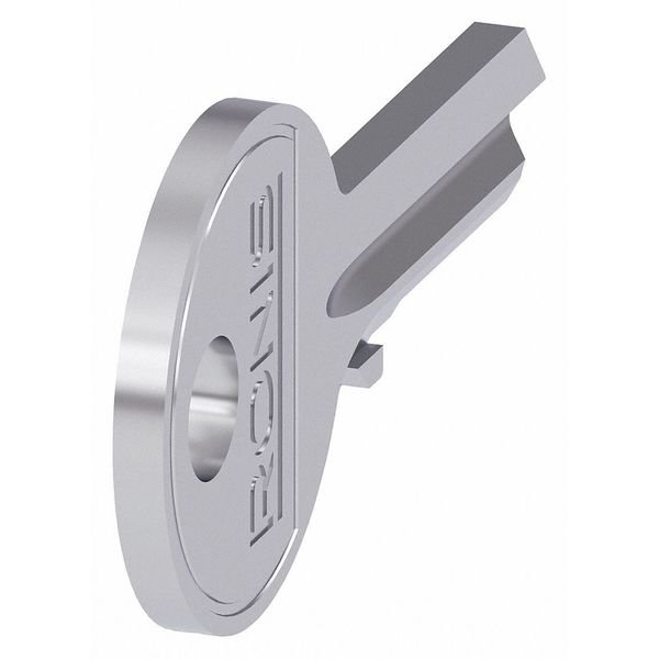 Ronis Key, 22 mm, Silver, Siemens, Mfr#: 3SU1950-0FB80-0AA0
