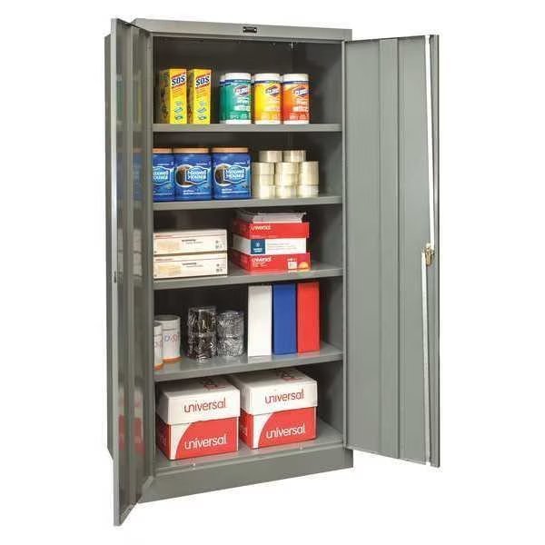 20 ga. ga. Steel Storage Cabinet, 36 in W, 78 in H, Stationary, Hallowell, Mfr#: 815S24A-HG
