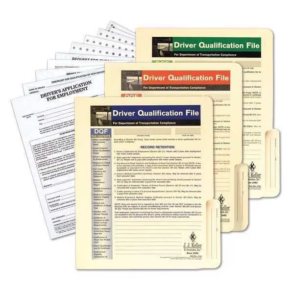 Driver Qualification, Paper, 15 Pages, PK2, Jj Keller, Mfr#: 848