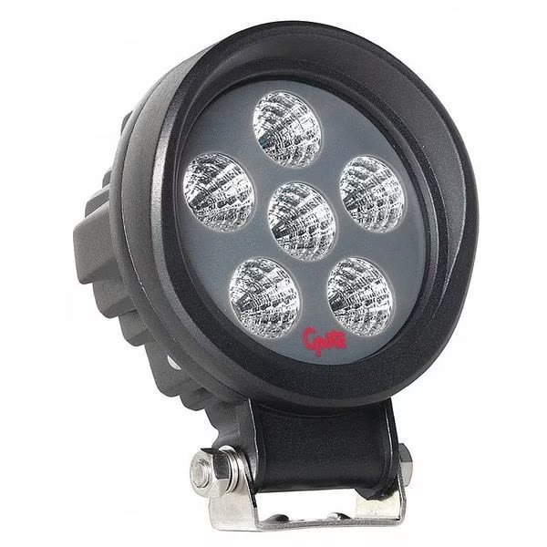 Work Light, 1600 lm, Round, LED, 6