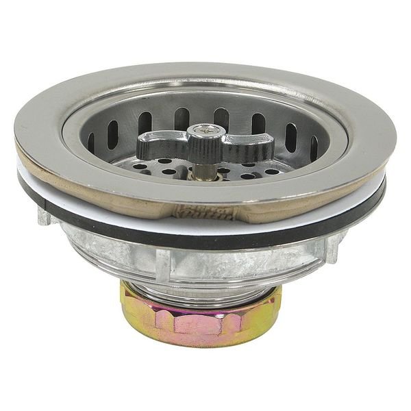 Sink Strainer, Chrome, 4-1/2