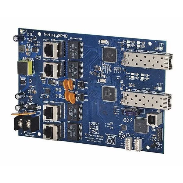 PoE Switch, Camera Inputs 4, Load 120W, Altronix, Mfr#: NetWaySP4B