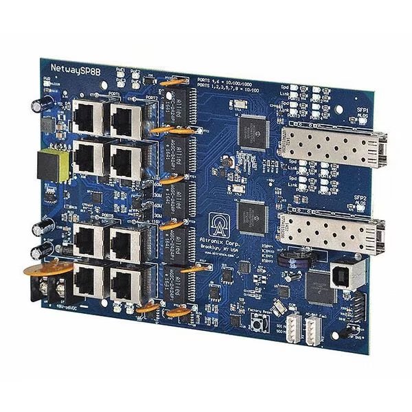 PoE Switch, Camera Inputs 8, Load 115W, Altronix, Mfr#: NetWaySP8B