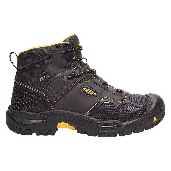 Size 9 1/2 Men's 6 in Work Boot Steel 6-Inch Work Boot, Black/Raven, Keen, Mfr#: 1017828
