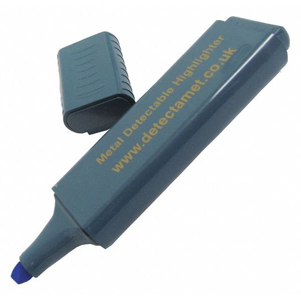 Detectable Highlighter, Blue Ink, Chisel Tip, PK5, Detectamet, Mfr#: 150-A06-P01-A08