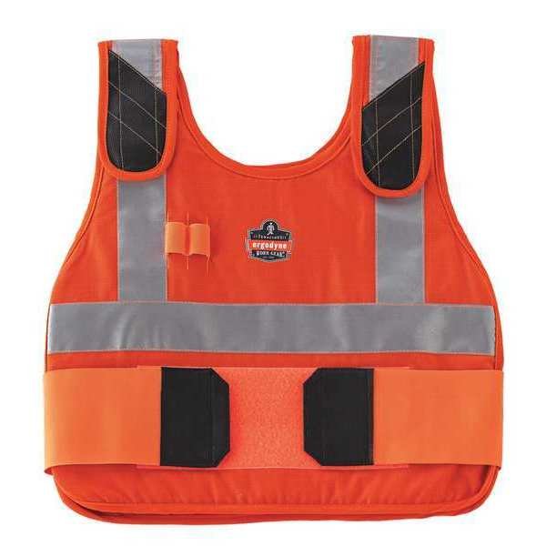Premium Cooling Vest Only, L/XL, Orange, Chill-Its By Ergodyne, Mfr#: 6225HV