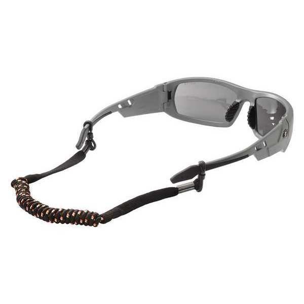 Elastic Coil Eyewear Lanyard, Black, PK6, Skullerz By Ergodyne, Mfr#: 3280